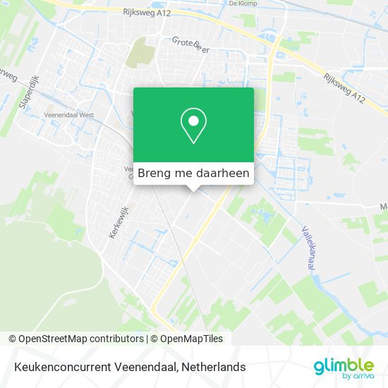 Keukenconcurrent Veenendaal kaart