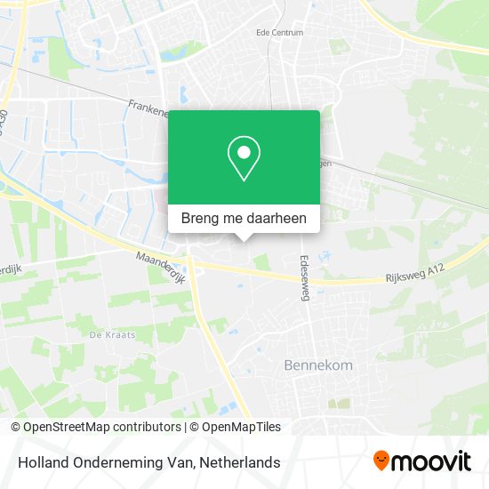 Holland Onderneming Van kaart