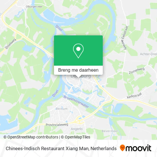 Chinees-Indisch Restaurant Xiang Man kaart