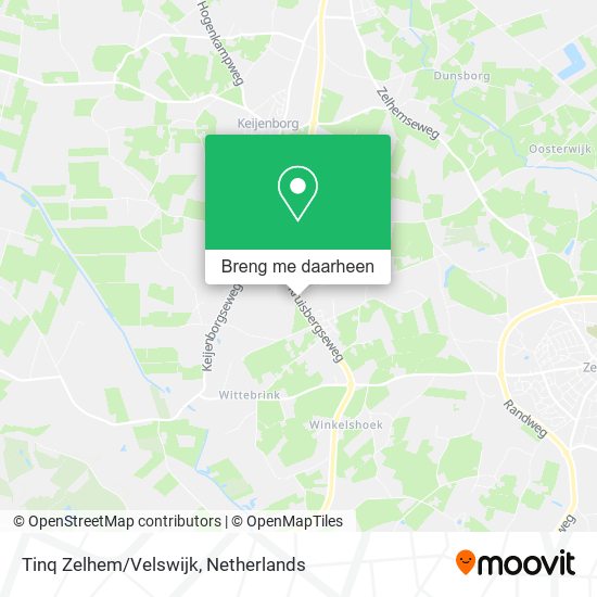 Tinq Zelhem/Velswijk kaart