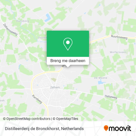 Distilleerderij de Bronckhorst kaart