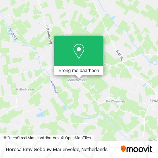 Horeca Bmv Gebouw Mariënvelde kaart