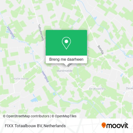 FIXX Totaalbouw BV kaart