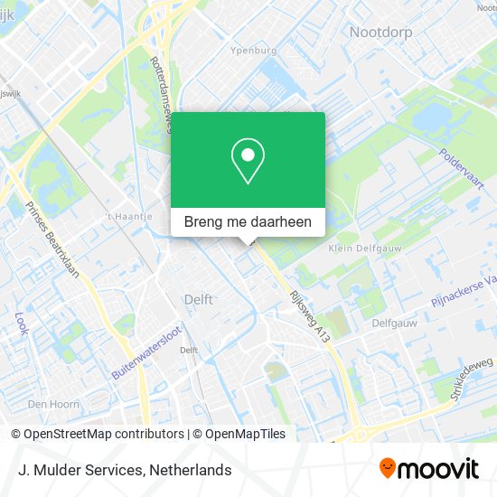 J. Mulder Services kaart
