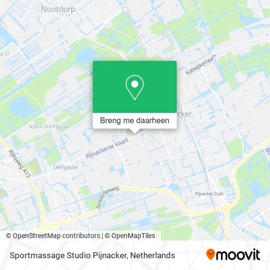 Sportmassage Studio Pijnacker kaart