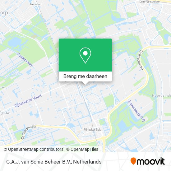 G.A.J. van Schie Beheer B.V. kaart