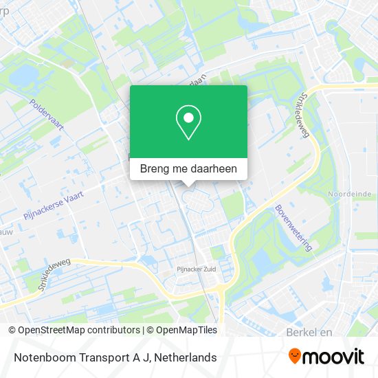 Notenboom Transport A J kaart