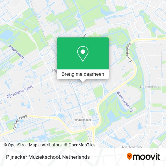 Pijnacker Muziekschool kaart