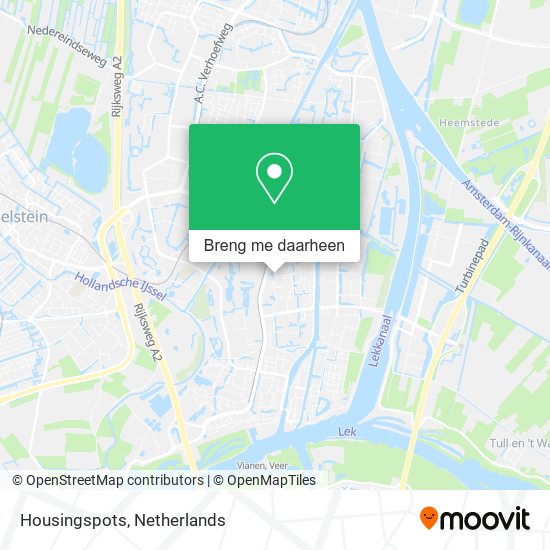 Housingspots kaart