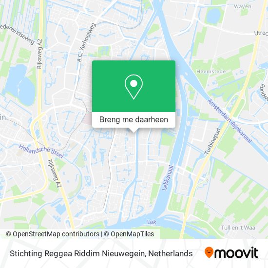 Stichting Reggea Riddim Nieuwegein kaart