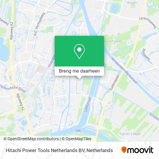 Hitachi Power Tools Netherlands BV kaart