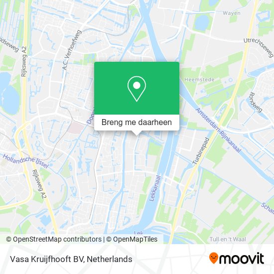 Vasa Kruijfhooft BV kaart