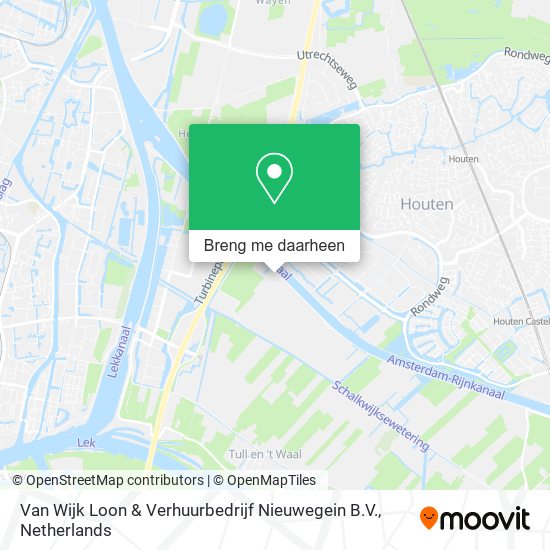 Van Wijk Loon & Verhuurbedrijf Nieuwegein B.V. kaart