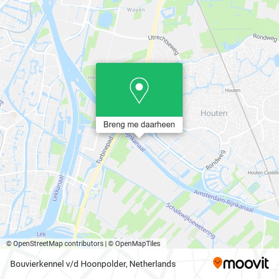 Bouvierkennel v/d Hoonpolder kaart
