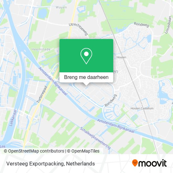 Versteeg Exportpacking kaart