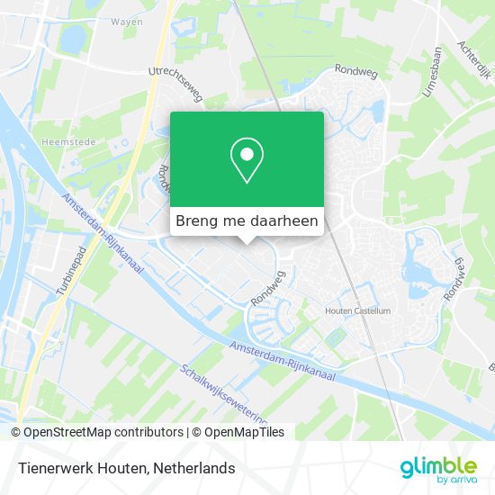 Tienerwerk Houten kaart