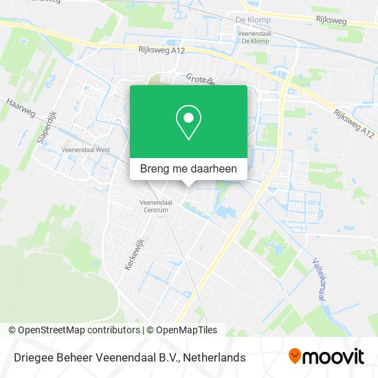 Driegee Beheer Veenendaal B.V. kaart