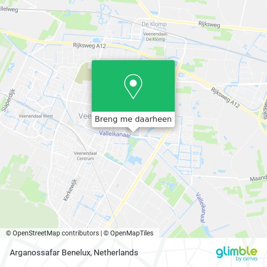 Arganossafar Benelux kaart