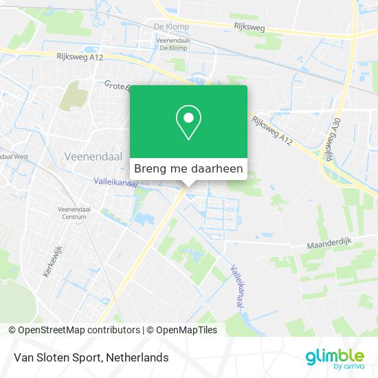 Van Sloten Sport kaart