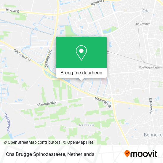 Cns Brugge Spinozastaete kaart