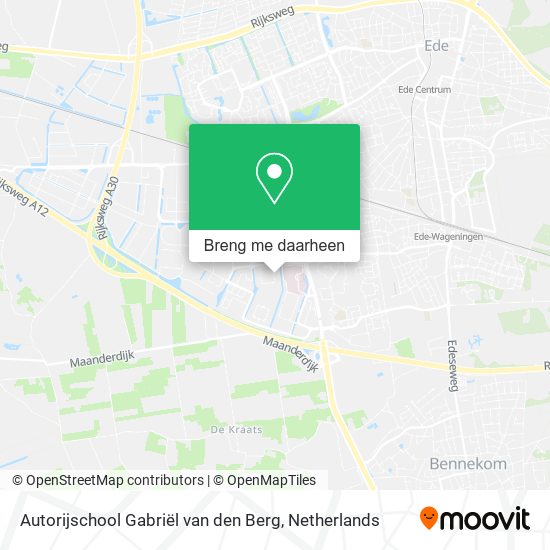 Autorijschool Gabriël van den Berg kaart