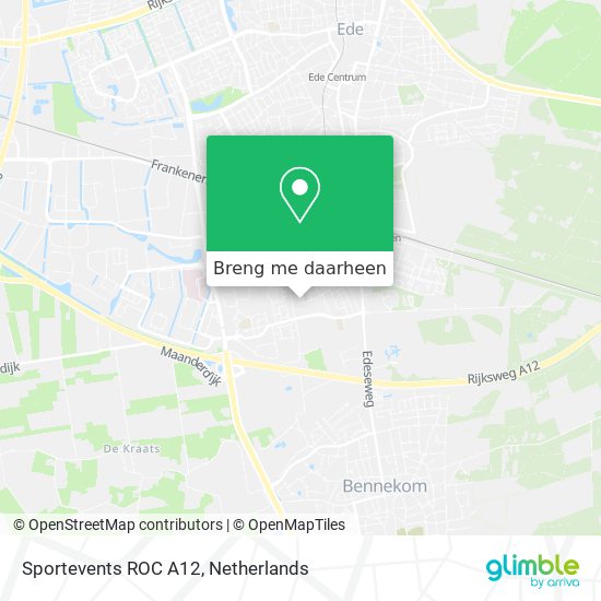 Sportevents ROC A12 kaart