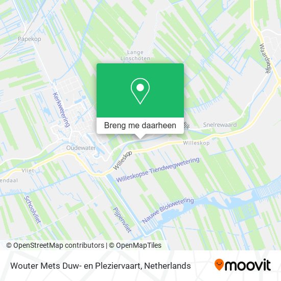 Wouter Mets Duw- en Pleziervaart kaart