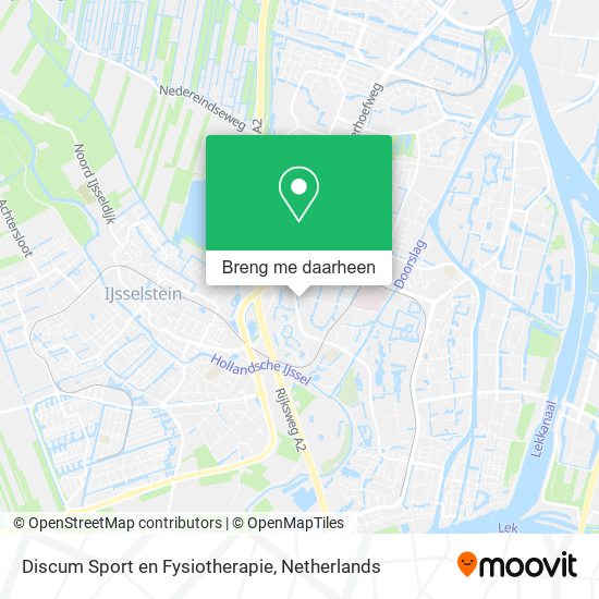 Discum Sport en Fysiotherapie kaart