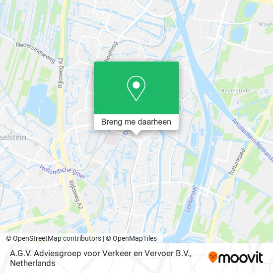 A.G.V. Adviesgroep voor Verkeer en Vervoer B.V. kaart