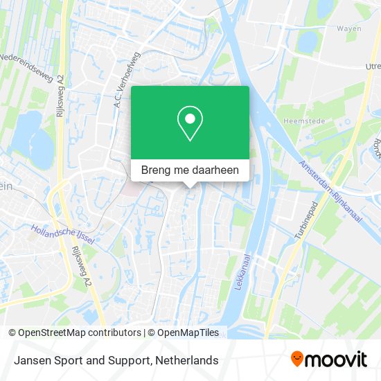 Jansen Sport and Support kaart