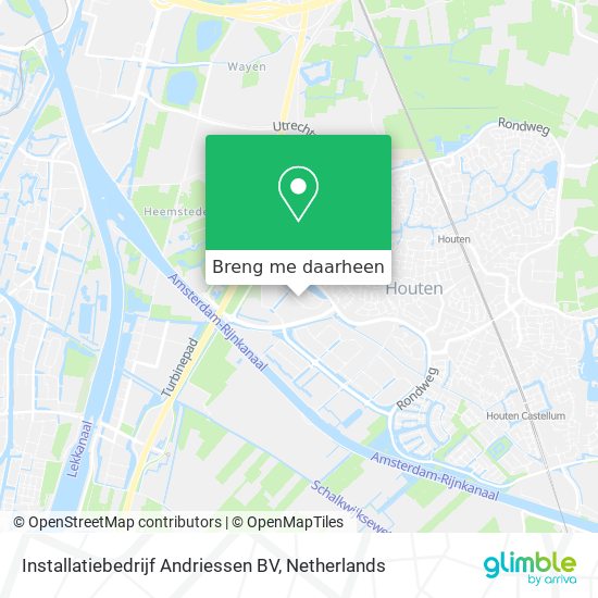 Installatiebedrijf Andriessen BV kaart