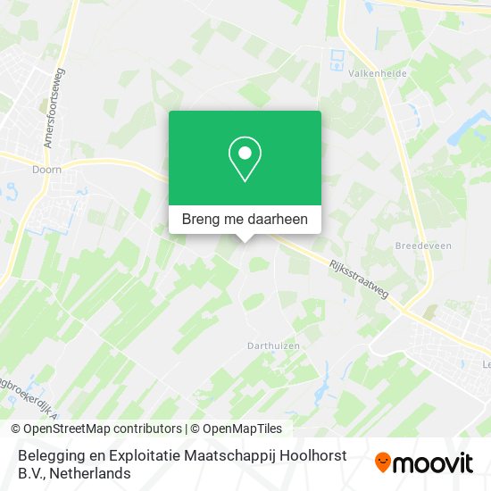 Belegging en Exploitatie Maatschappij Hoolhorst B.V. kaart