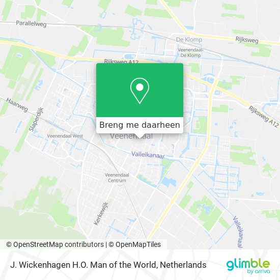J. Wickenhagen H.O. Man of the World kaart