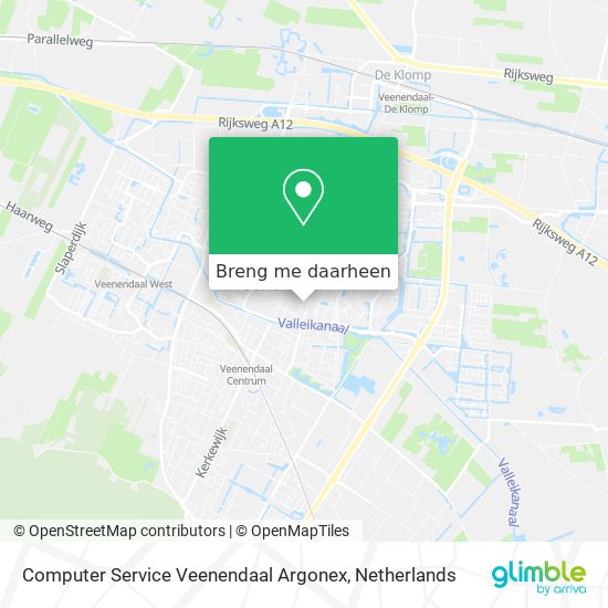 Computer Service Veenendaal Argonex kaart