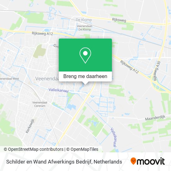 Schilder en Wand Afwerkings Bedrijf kaart