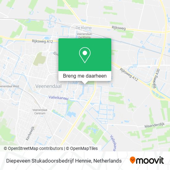 Diepeveen Stukadoorsbedrijf Hennie kaart