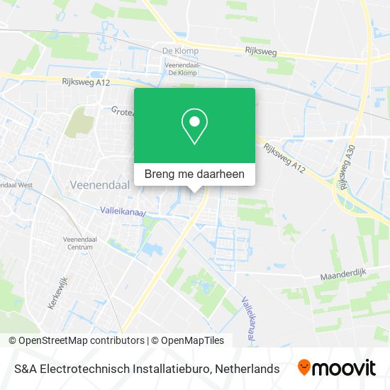 S&A Electrotechnisch Installatieburo kaart