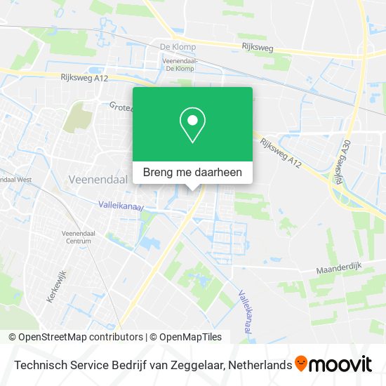 Technisch Service Bedrijf van Zeggelaar kaart