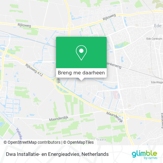 Dwa Installatie- en Energieadvies kaart