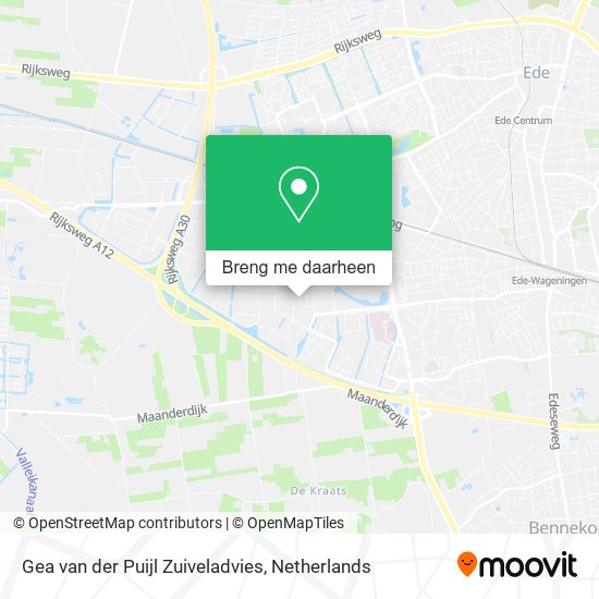 Gea van der Puijl Zuiveladvies kaart