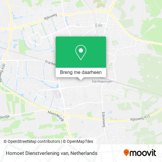 Homoet Dienstverlening van kaart