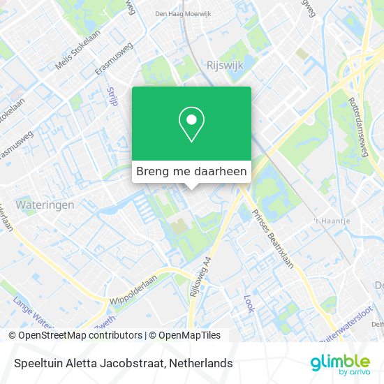 Speeltuin Aletta Jacobstraat kaart