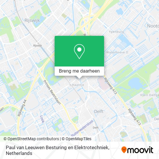 Paul van Leeuwen Besturing en Elektrotechniek kaart