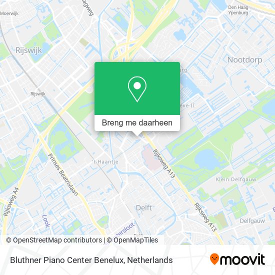 Bluthner Piano Center Benelux kaart
