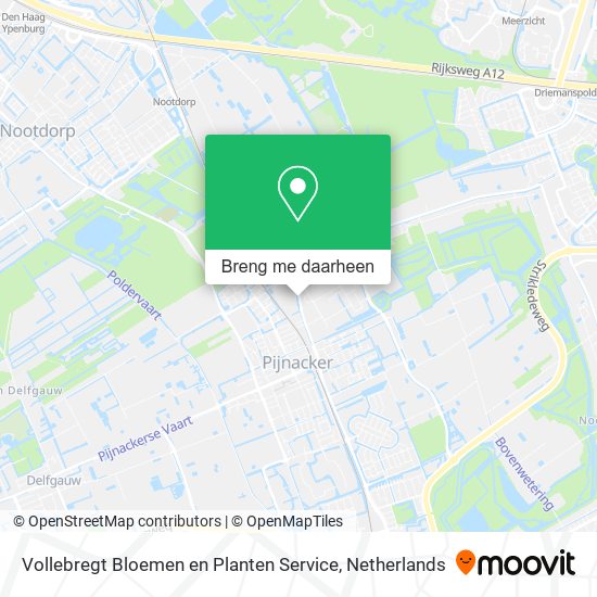 Vollebregt Bloemen en Planten Service kaart