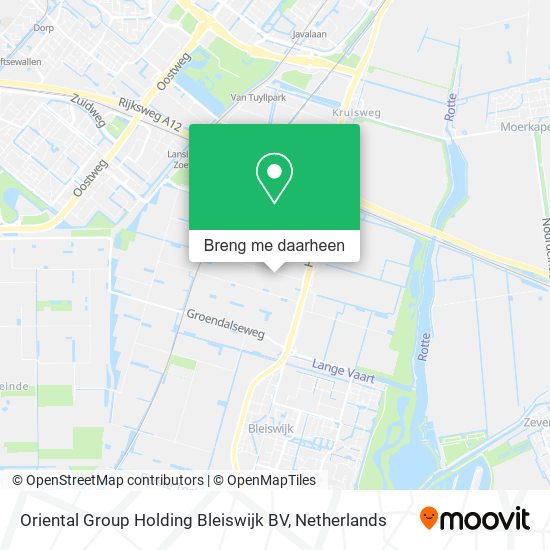 Oriental Group Holding Bleiswijk BV kaart