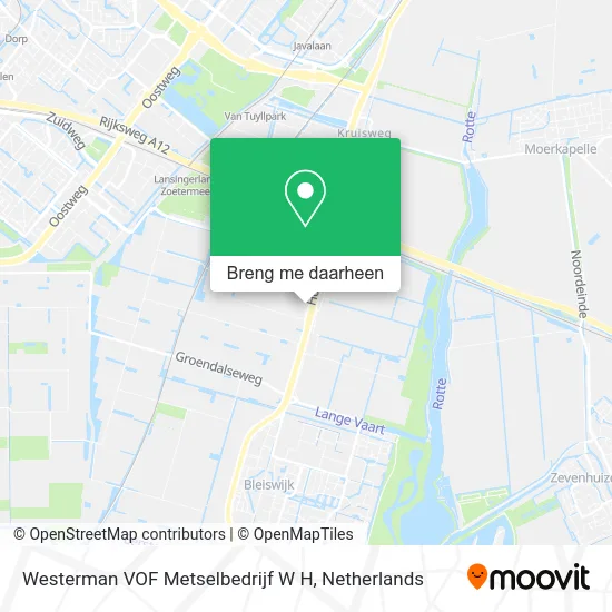 Westerman VOF Metselbedrijf W H kaart