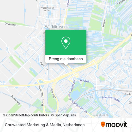Gouwestad Marketing & Media kaart