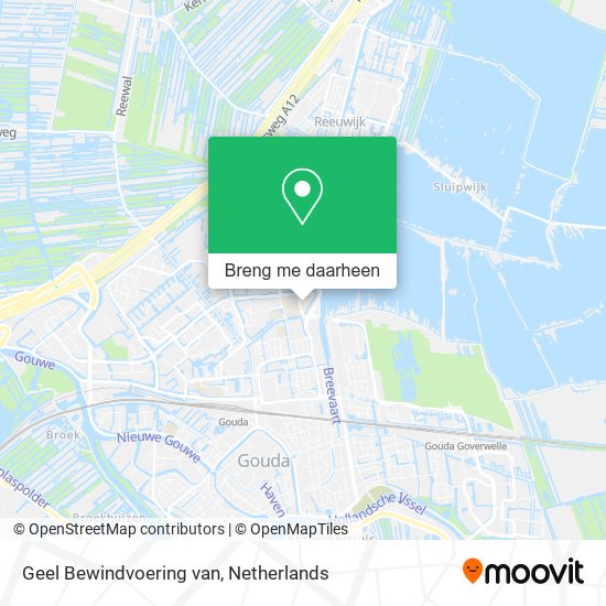 Geel Bewindvoering van kaart