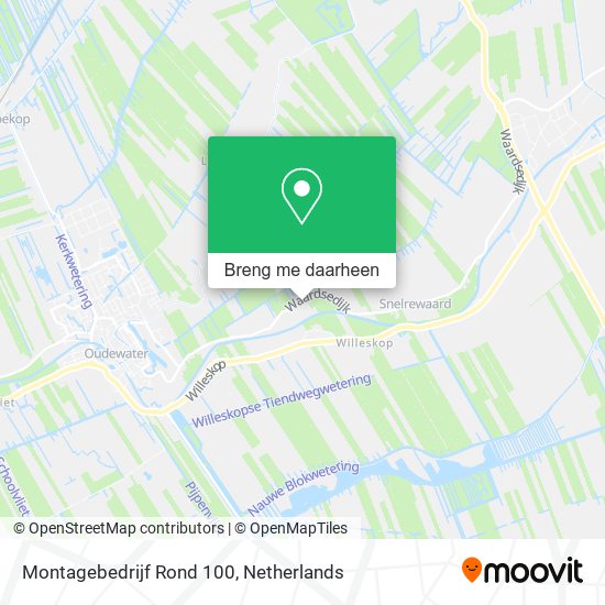 Montagebedrijf Rond 100 kaart